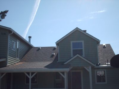 Roof and siding replacement on a two-story home