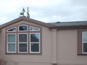 Exterior siding and window trim work